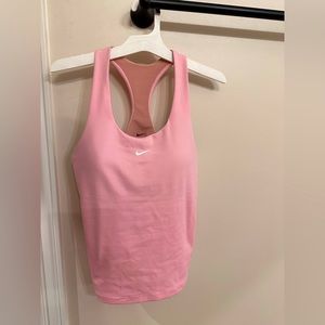 Nike Women's Dri-FIT Swoosh Bra Tank Top light pink small